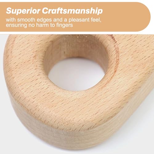 Climbing Hangboard - Rock Climbing Finger Trainer, Wooden Hangboard Fingerboard for Grip Strength, Lightweight Portable Grip Board for Beginners & Professionals, 1pc