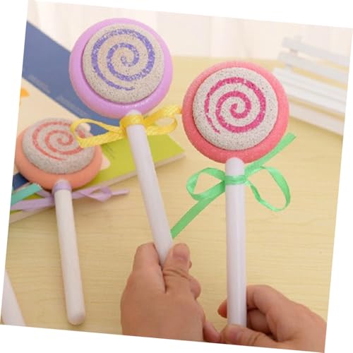 Cabilock 4pcs Pedicure Foot Files for Calluses Remover with Handle Double-Sided Foot File Set in Blue Yellow Purple Pink Exfoliating Dead Skin Removal Tool
