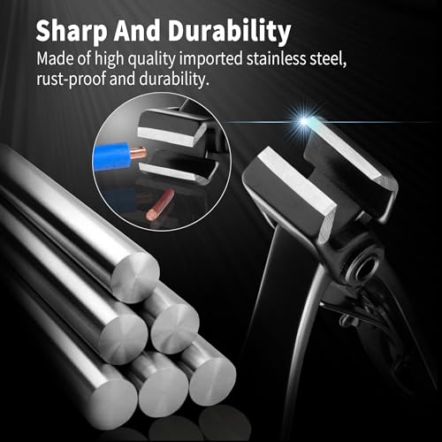 EBEWANLI Straight Nail Clipper, 17mm Wide Jaw Opening Extra Large Toenail Clippers for Thick Nails or Tough Fingernail & Ingrown Toenail, Heavy Duty Thick Toenail Clippers for Seniors, Men, Adult - style: 2 Piece Set