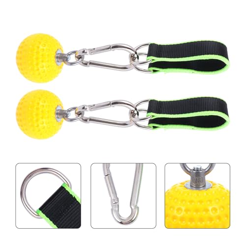 MAGICLULU Climbing Training Grip Ball with Hanging Rings Hand Grip Strength Exerciser for Wrist and Finger Workout Fitness Pull-up Aid Random Color