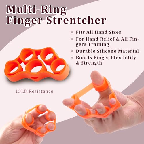 Grip Strength Trainer Kit Adjustable 10-132Lbs Hand Exerciser Counter | Forearm Strengthener, Finger Stretcher, Stress Ball and Bag for Grip Recovery, Wrist Training, Rehab, Climbers and Musicians - color: Pink