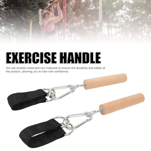 Tbest Pull Up Attachments, 1 Pair Multifunction Portable Rock Climbing Holds Training Set Pull Up Handles Grip Exercise Handle for Indoor Outdoor