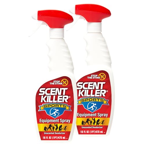 Scent Killer Sports Equipment Deodorizer Spray Unscented 16 oz 2 Pack