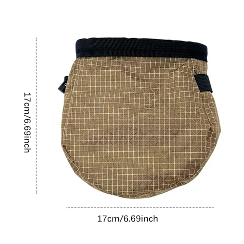 Rock Climbing Chalk Bag Storage Pouch Drawstring Closure Climbing Accessories Waist Belt Chalk Carrier Bag for Weightlifting