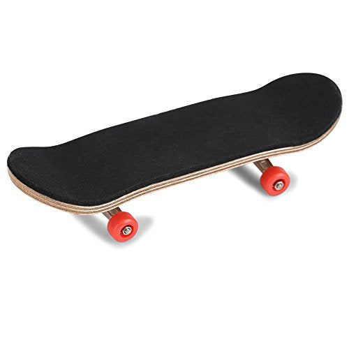 HERCHR Finger Boards, 1Pc Maple Wooden Alloy Fingerboard Finger Skateboards Creative Fingertips Daliy Playing Relaxing Movement Set with Box for Relax Play (Red) - color: Red