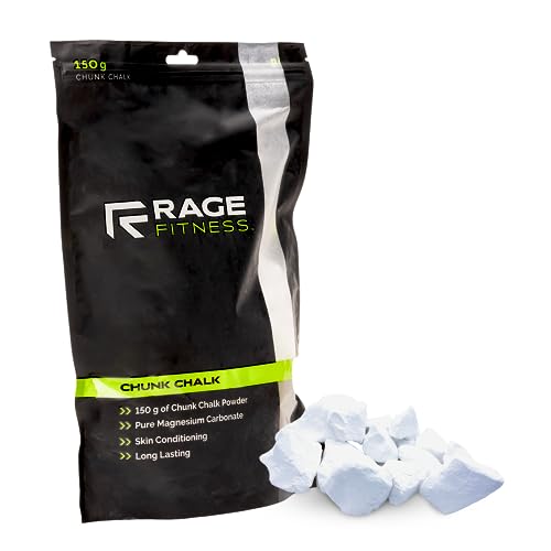 Rage Fitness Gym Chalk | Magnesium Carbonate Athletic Chalk for Excellent Grip - Gym Workout Grip Chalk for Weightlifting & Gymnastics.