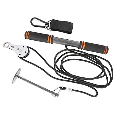 Home Gym Fitness Pulley Cable DIY Kit- Loading Pin 661lbs Capacity- Arm and Forearm Strength Trainer- Pulley System Workout Gear