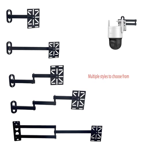 Movable L-Shaped Dome Camera Bracket, Used for Wall-Mounted Installation of Security Dome Cameras, Camera Installation, (Movable L-Shaped Bracket + Wall-Mounted Bracket) (7.8in)