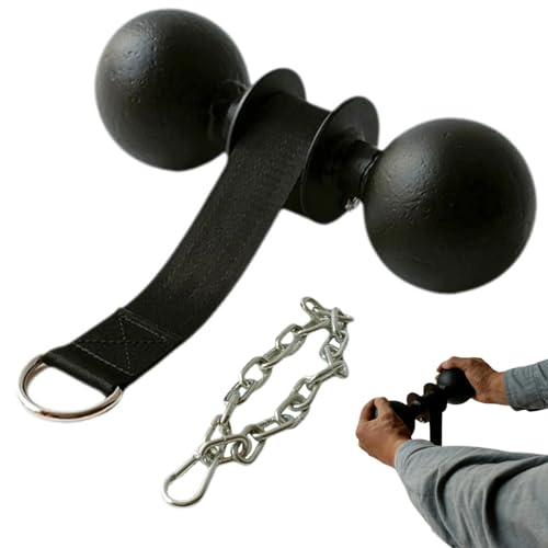 Forearm Strengthener & Wrist Roller - Forearm Exercise Wrist/Arm Blaster, Wrist Forearm Muscle Strength Training Grip Handle with Steel Chain for Gym and Home
