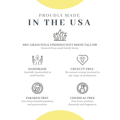 Vanman’s Bison Tallow and Honey Balm - Grass-Fed/Finished Bison Tallow, Raw Manuka Honey, Organic Royal Jelly, Beeswax, Cold Pressed Olive Oil - Unscented Skin Care for Dry Skin - 2.4 oz - size: 2.4 Ounce (Pack of 1), style: Classic - Unscented