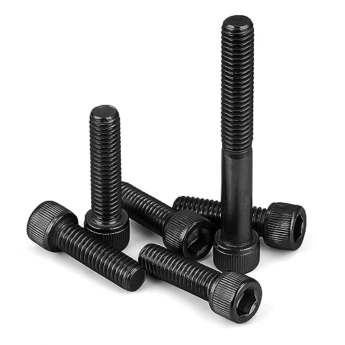 3/8-16 x 1 Socket Head Cap Screws Cap Bolts, 12.9 Grade Alloy Steel Black Oxide, UNC Coarse Thread Fully Threaded, 10 PCS - size: 3/8-16 x 1"