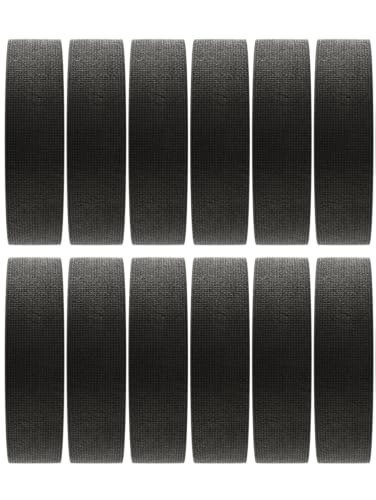 Guard-Tex® Black Finger Tape 1 inch - Self-Adhesive No Residue - 12 Rolls - 90ft Per Roll - 1080ft Total - color: Black, size: 1 Inch