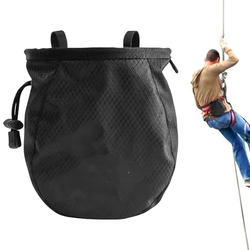 Climbing Chalk Bag Lightweight Leakproof Adjustable Pouch | Outdoor Bouldering Chalk Pouch for Outdoor Weight Lifting Training Mountaineering Climber Athlete Instructor