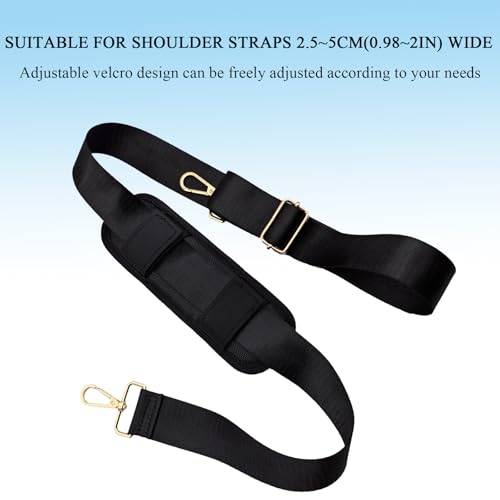 Lightweight Shoulder Strap Pad, Soft & Breathable Cushion for Bags | Quick Attach Velcro, Ergonomic Padding Relieves Strain, Backpack Strap Pads for Bag <15 lbs, Ideal for Commute, Travel, 1PCS