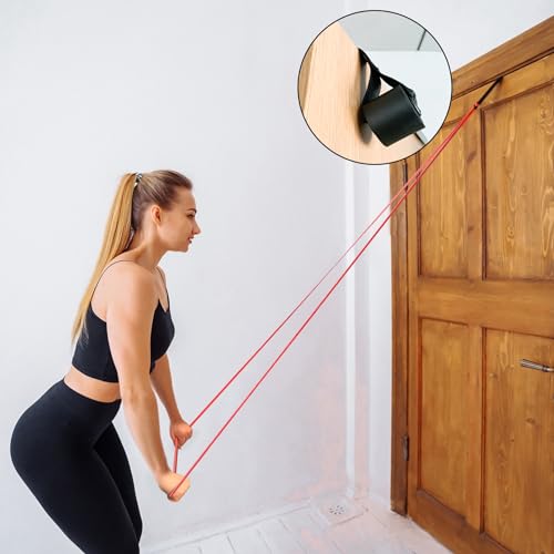 POWER GUIDANCE Resistance Bands, Set of 5 Pull Up Bands, Pull Up Assistance Bands, Exercise Bands, Resistance Bands Set for Legs, Working Out - color: Set of 6（yellow+red+black+purple+green+blue）