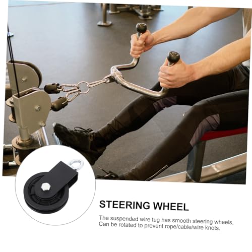 Zerodeko Aluminum Alloy Swivel Groove Wheel Pulley for Strength Training High-Performance Lifting Pulley Bearing Fitness Equipment Accessory for Home Gym