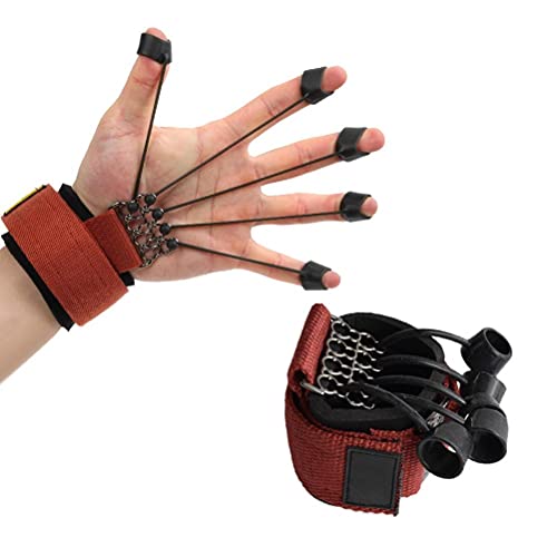 Finger Exerciser - Finger and Hand Extensor Trainer Exerciser with Resistance Band Stretcher Strengthener Finger Flexion Extension Training Strengthener