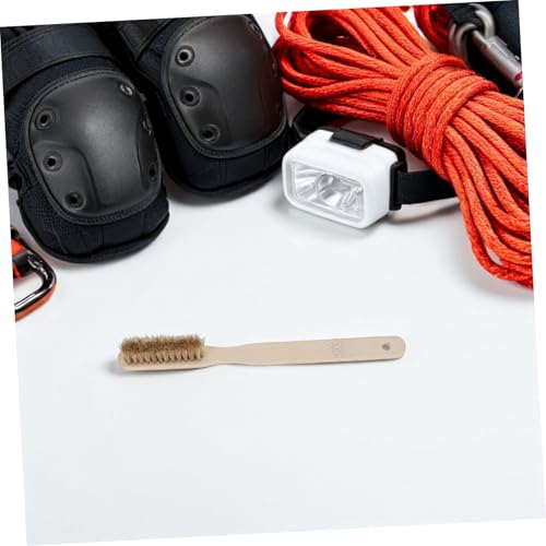 Abaodam Bouldering and Natural Bristles Climbing Hold Cleaner Climbing Brush with with Long Wooden Handle Wooden Handle Natural Bristles Rapid Drying Mountaineering Cleaning Tool Rapid