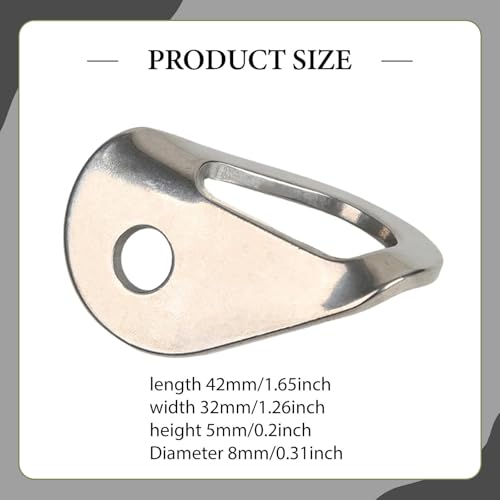 harayaa Climbing Anchor Stainless Hanger Bolt Anchor Secure Climbing Bolt Quick Setup Compact Design Suitable for Sports Climbing Home Gym Outdoor - size: M8