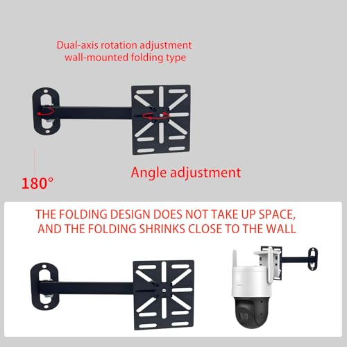 Movable L-Shaped Dome Camera Bracket, Used for Wall-Mounted Installation of Security Dome Cameras, Camera Installation, (Movable L-Shaped Bracket + Wall-Mounted Bracket) (7.8in)