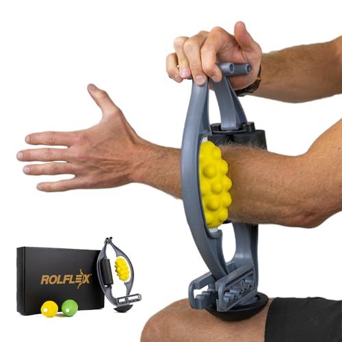Rolflex The Massage Combo – 3-in-1 Roller for Muscles Deep Tissue with Firm Knobble, Contoured Muscle & Medium Oval Foam – Portable & Easy to Use Arm Massager & Leg Roller - style: Massage Combo