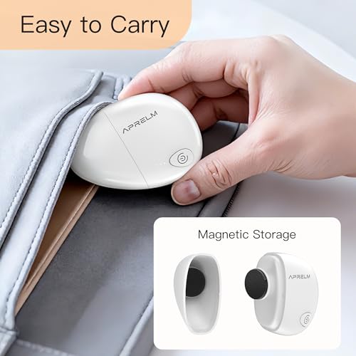 AprElm Portable Electric Hand & Foot Callus Remover with 2 Glass Grinding Heads, Rechargeable 800RPM Mini Electric Hand & Foot File for Travel Outdoors Climbers Gym Athletes (E9 Pearl White) - color: Pearl White