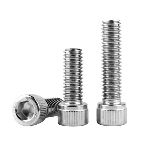 #10-24 x 3/4" Socket Head Cap Screws Allen Hex Bolts, 304 Stainless Steel 18-8, UNC Fully Machine Thread, 30Pcs Silver - color: Silver, size: #10-24 x 3/4" (30PCS)