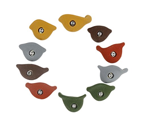 Atomik Rock Climbing Holds Set of 10 Bolt-On Steep Wall Thin Crimps in Assorted Earth Tones