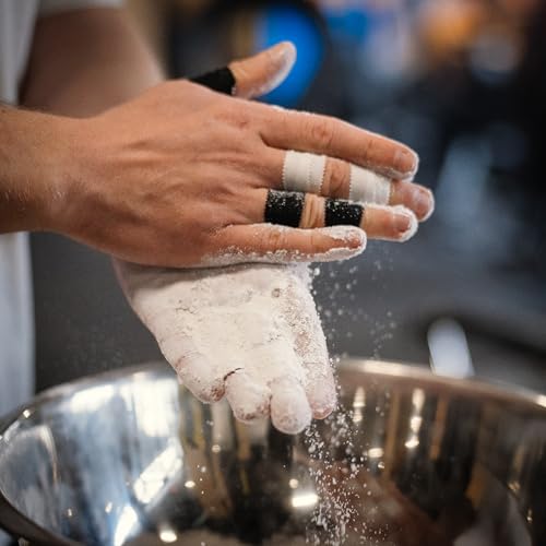 WARM BODY COLD MIND Athletic Finger Tape - 0.5inch x 33ft - Sport Tape for Fingers, Strong Hand Wrap for Crossfit, Weightlifting, Jiu Jitsu, Rock Climbing - color: 6 Rolls Black (33ft)