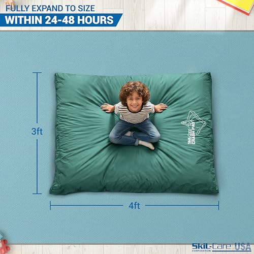 Skil-Care Crash Pads for Kids Sensory, High-Density Foam Crash Mat, Nylon | Water-Resistant Cover Crash Pads with Mesh Vents from 3x4ft to 8x8ft for Daily Use in Sensory Rooms, Schools, Clinics, Home - size: 3x4 Feet