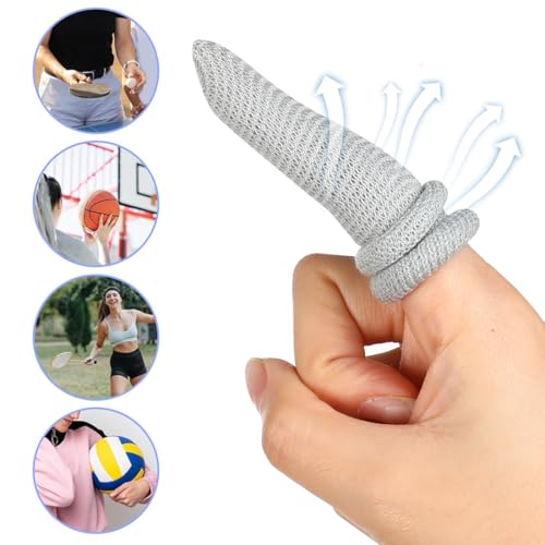 Finger Bandages 10Pcs Cotton Finger Cots Breathable Thumb Bandage Elastic Finger Gloves Tubular Gauze Finger Covers Finger Tips Protectors