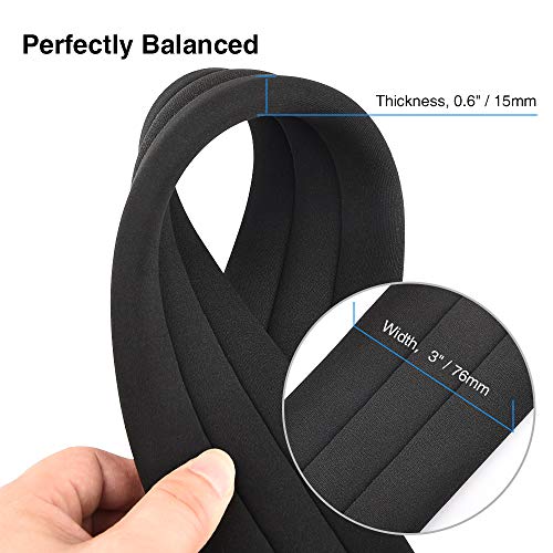 LEKATO Bass Guitar Straps for Electric Guitar & Bass 3" Wide Padded Straps Adjustable Length from 45" to 55" Bass Guitar Strap with Pick Holder 2 Safety Strap Locks & 6 Picks - color: Black, size: Regular(45"-55")