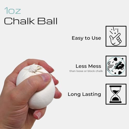 Z Athletic Gym Chalk Ball for Rock Climbing, Gymnastics, and Weightlifting - style: 1oz Chalk Ball (2 Count)