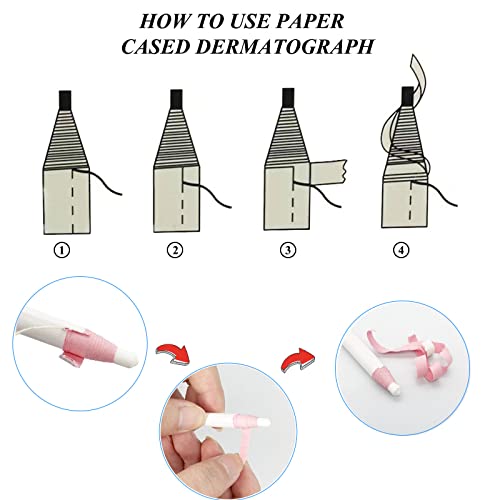 Sewing Mark Pencil 6PCS White Invisible Erasable Fabric Pencils For Leather Cut Marks Student Drawing Tailor Marks - size: White 6 Pcs