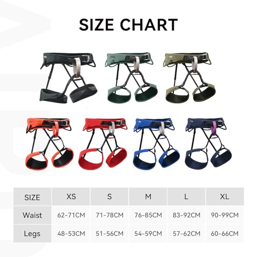 KAILAS Airo Rock Climbing Harness Men Roofing Harnesses Rescue Mountaineering Safety Belt Women Comfortable Lightweight - color: Red, size: X-Small