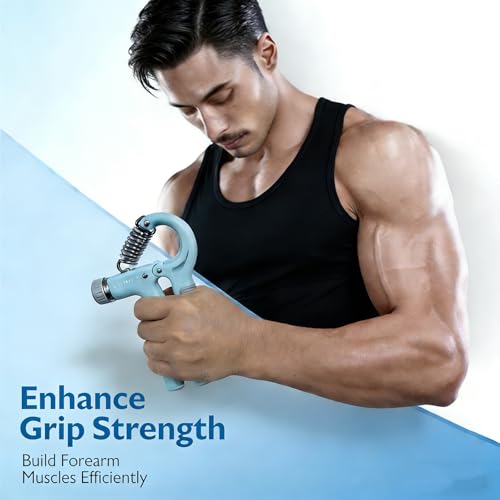 Grip Strengthener with Digital Counter, 10-132LBS Adjustable Hand Grip Trainer, Forearm Wrist Exerciser for Strength Training, Physical Therapy Rehab, Home Gym Fitness Equipment (1 Piece)