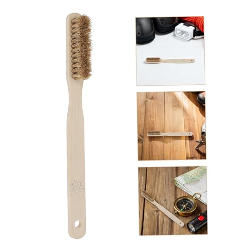 VOSAREA Rock Climbing Brush for Bouldering and Outdoor Climbing with Powerful Scrubbing Wood Handle and Natural Bristles, Portable Cleaning Tool for Chalk and Hold Maintenance