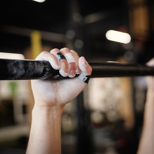 WARM BODY COLD MIND Athletic Finger Tape - 0.5inch x 33ft - Sport Tape for Fingers, Strong Hand Wrap for Crossfit, Weightlifting, Jiu Jitsu, Rock Climbing - color: 3 Rolls Black/White (33ft)