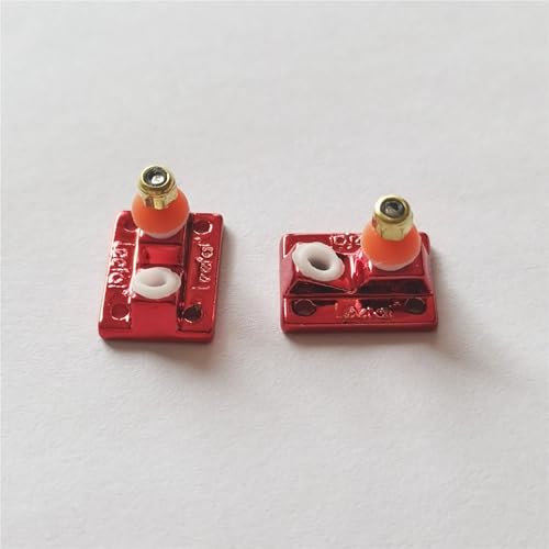Fingerboard Truck Base with Soft PU Bushing Pivot Cup for Finger Skate Board Professional Mini Skateboard(Regular red) - color: Regular Red