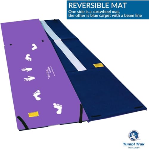 Tumbl Trak Handstand Homework Gymnastics Door Mat for Kids Home Training - color: Purple