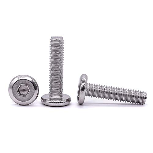 1/4-20 x 1 Hex Socket Head Cap Screws, 304 Stainless Steel 18-8, Chamfered Countersunk Machine Screws for Furniture, Binding, Machinery, Automotive, DIY Projects, 25 PCS - size: 1/4-20 x 1"