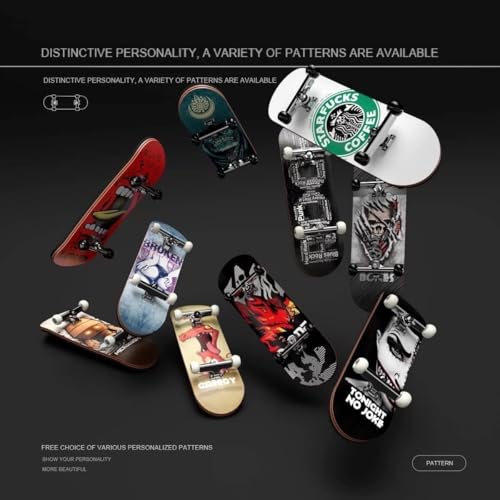 Lently Wood Fingerboards, Mini Fingerboards, 99mmL*29mmW (Big Mouth Cute Dragon) (Angry Puppet) - color: Angry Puppet