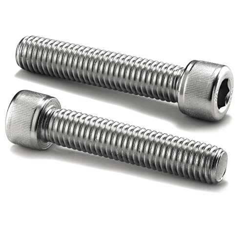 1/2-13 x 2-1/2" Socket Head Cap Screws Bolts, 20Pcs 304 Stainless Steel 18-8, Allen Socket Hex Drive, Full Thread, Bright Finish by SG TZH(with Hex Spanner) - size: 1/2-13 x 2-1/2"