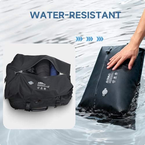 SWICKY Carry On Travel Backpack for Men, Flight Approved 50L Convertible Backpack Duffel Bag with Shoe Compartment & Wet Pocket, Expandable 17.3 Inch Laptop Backpack for Weekender Travel Gym Camping - color: Black 02(50l)