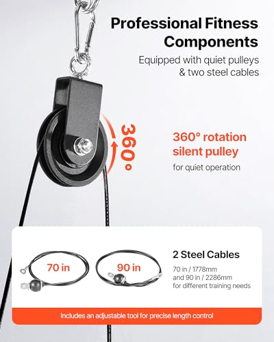 VEVOR LAT Pulldown Attachments, Cable Machine Rowing T-bar V-bar Tricep Pull Down Bar, Back Strength Training Rubber Coated Handle Grip, Bicep Curl Tricep LAT Pulldown Bar for Home Gym Fitness - size: Set with 2 Bars
