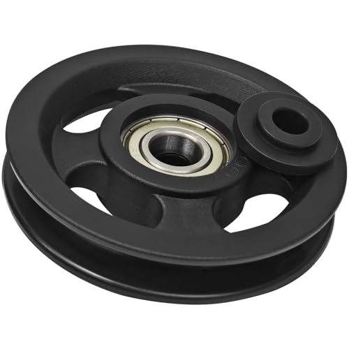 Gym Pulley 100 mm, Pulley Equipment Steel Cable Gym Pulley for Lifting Spare Parts Gym Multi-Function, 2 Pieces - color: 100mm-2 PCS-P