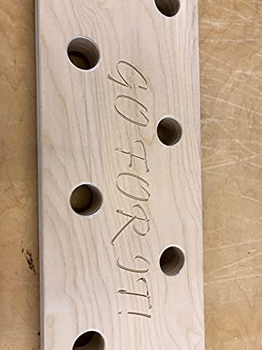 Plyobox Warehouse 8"x72" Climbing Pegboard. New Custom Engraving Options!