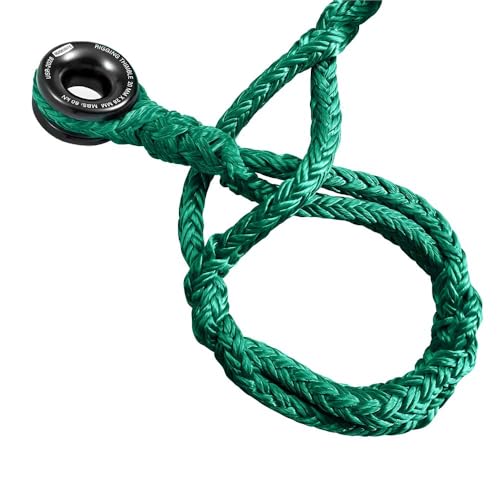 Pelican Rope Arborist Sling, USA Made 3/4" 10 FT Adjustable Rigging Block Sling with Aluminum Ring - Single-Head, 20,000 LBS MBS / 2,000 LBS WLL, 12 Strand Green Polyester, Tree Climbing Gear - style: Single-head 3/4" - 10 Ft