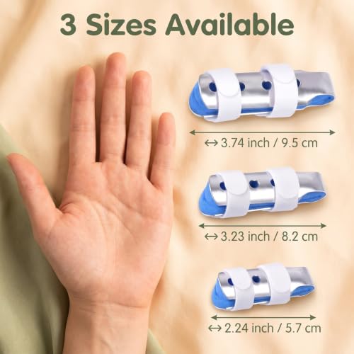3Pcs Finger Splints Set S/M/L - Adjustable Finger Support Brace for Arthritis, Broken Finger, Sprain(3 Sizes) - size: 3small
