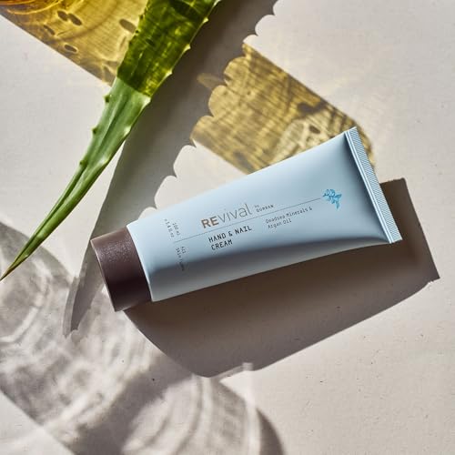REvival Hand & Nail Cream - Deeply Moisturizing with Dead Sea Minerals, Jojoba, Argan & Aloe - Non-Greasy, Fast Absorbing, Nourishes & Protects Dry Hands & Nails 100ml | 3.4 oz